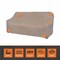 Modern Leisure Garrison Patio Loveseat Cover, Waterproof, Large, 76 in. L x 38 in. W x 38.25 in. H, Sandstone 3110 - alternate 2